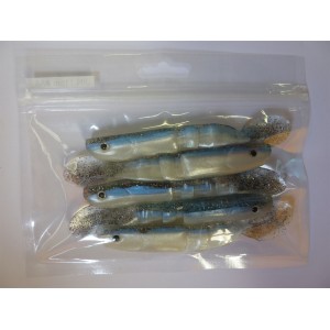 5 BREIZH MINNOW 110 GRIS/BLEU + 1 pochette gratuite